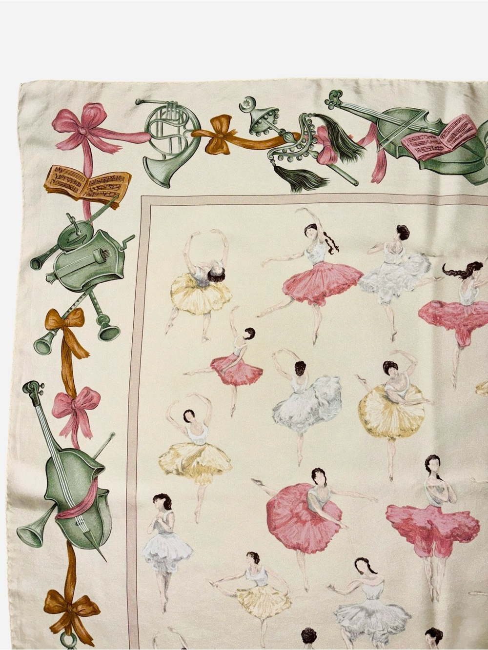 Vintage Hermès La Danse Silk Scarf 90 Ballet Ballerina Carré w/ Box - Picture 7 of 16